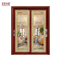 Aluminium glass mosquito net door used aluminum door